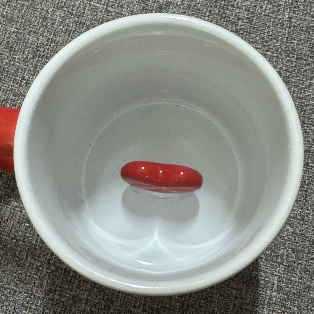 Luxury Mug with Red Handle and Heart inside cup ❗️LAST FEW❗️ - Picture 5 of 8